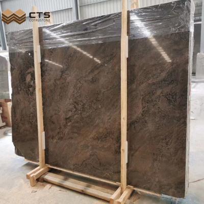 China Dark Brown Tiles and Modern Natural Stone Moon Valley Marble Flooring for sale