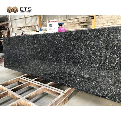 China Low Cost Silver Blue Laminated Labrador Pearl Granite Slab For Flooring, Blue Pearl Granite Stone Tile Slab for sale