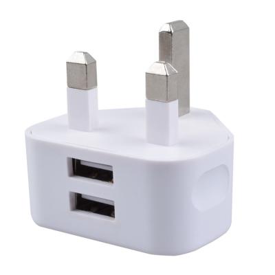 China 1000Ma 1A 2A 2 USB Custom Wall Charger 1000Ma 1A 2A 2 USB 2 USB LOGO 3 USB Port Custom Mobile Phone 1 Pin UK Plug Single Port Fast Charging Adapter for sale