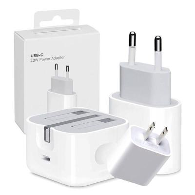 China Mobile Phone For iPhone14 13 Adapter PD 20W USB-C Charger Original Fast Charger EU USA Plug In USBC Wall Charger For iPhone 14 13 12 Charging for sale