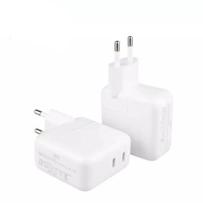 China EU Cell Phone Charger 35W Fast Charger Palladium Dual C Type Power Bank For iPad For Apple iPhone14 1312 Charging 11pro Adapter for sale