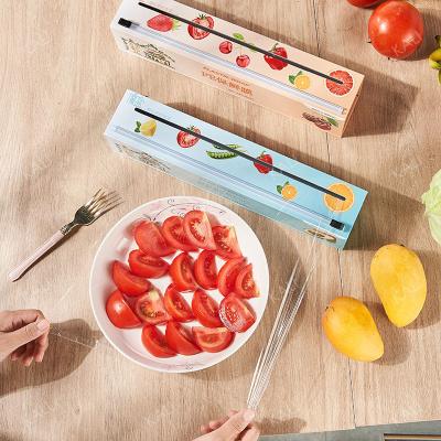 China Plastic Wrap Box Moisture-proof Stretch-Tite Roll Refill Plastic Wrap Refillable Wrap Dispenser for sale