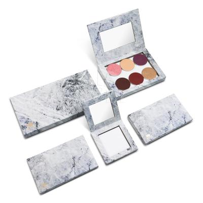 China Magnetic private label environmental friendly printing empty makeup packaging blush and eyeshadow display paper palette for sale