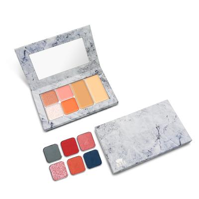 China Environmental Friendly Diy Make Up Logo Cosmetic Packaging Multicolor Large Eyeshadow Palette Dye Pan Paper for sale