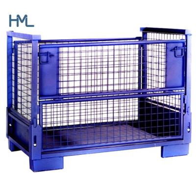 China Automotive Industry Heavy Duty Collapsible Wire Mesh Pallet Metal Stillage Steel Cage for sale