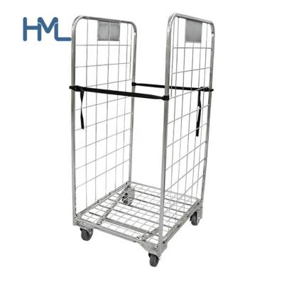 China High Quality Warehouse Steel Industrial 2 Sided Removable Roll Container For Storage for sale