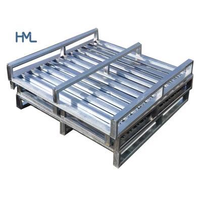 China Single Faced Heavy Duty 1200x1000mm China Making Welded Storage Metal Steel Pallet With 2 Way Entry for sale