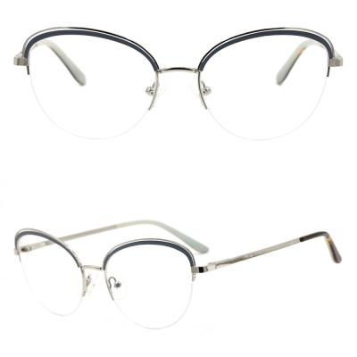 China New Fashion Metal GK7258 Half Metal Glasses Optical Frames for sale