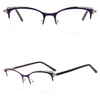 China High End Metal Top Grade Half Frames Metal Optical Glasses GK7187 for sale