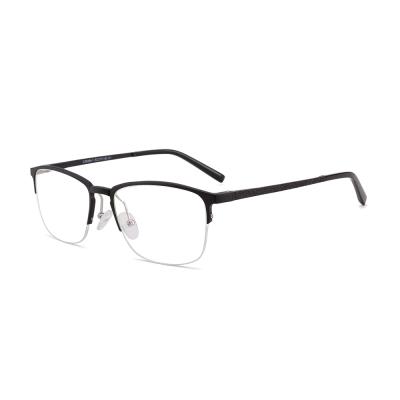 China New Design Aluminum Rectangular Half-frame OEM ODM CX6266-1 Aluminum Optical Glasses for sale