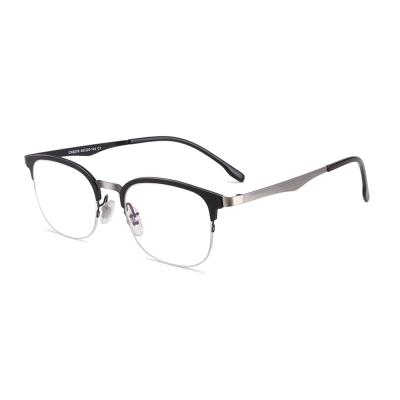 China High quality unsiex CX6279 aluminum oval half-frame aluminum optical glasses for sale