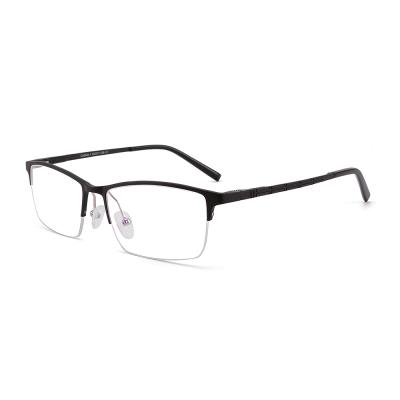 China Hot selling cool unsiex CX6300-1 optical glass aluminum rectangular aluminum half frame for sale