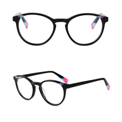 China FP1891 ACETATE Fashion Oval Acetate Optical Eyewear Frame for sale