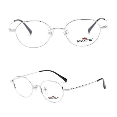 China Bulk Sales Titanium Elegant Oval Polygon BW1026T Women Glass Frame for sale