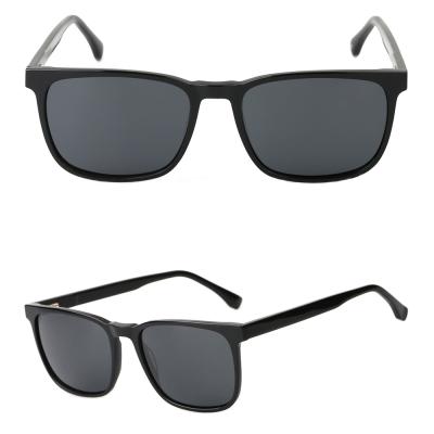 China Fashion Sunglasses GS5003 Black Fashion Polarized Acetate Sunglasses for sale