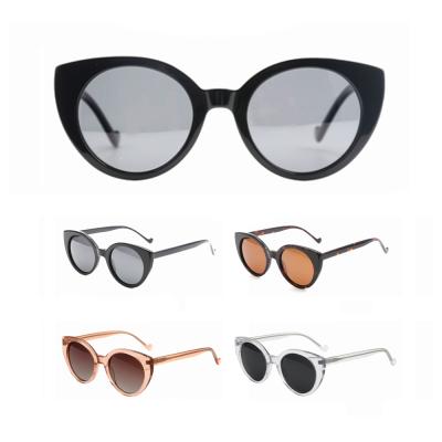 China Fashion Sunglasses GS5025 Round Lens Sandbar Eye Acetate Frame Polarized Sunglasses for sale