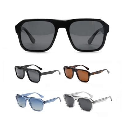 China Fashion Sunglasses GS5027 Hot Selling Oversized Acetate Frame Polarized Sunglasses for sale