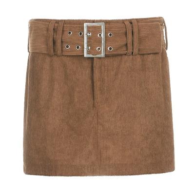 China Y2K American Hot Chocolate Music Festival Breathable Corduroy Skirt for sale