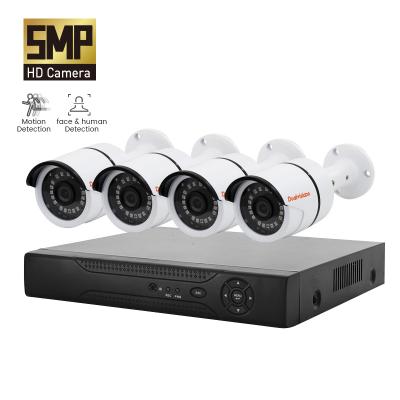 China NIGHT VISION full hd 4 outdoor smart surveillance dvr camera video system P2P dvr 8 channel cctv camera set 4ch ahd cctv dvr kit 8ch for sale