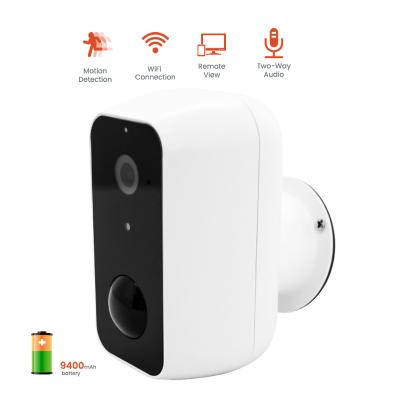 China Human Motion Tracking Battery Operated 9400mah Battery Wifi P2P PIR Camera Embedded Outdoor Human Wireless Security Night Vision Detection Camera for sale