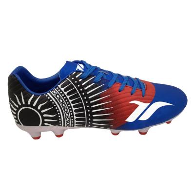 China New Style Soft Cheap Soccer Shoes Blue Football Boots Shoes Soccer Shoes for sale