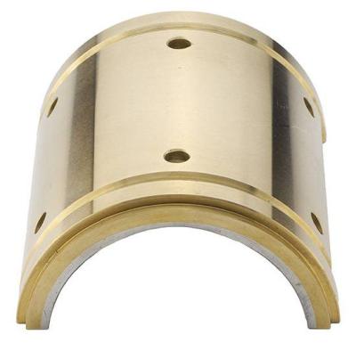 China Wear-Resisting Bimetallic Bushing Customize Bimetallic Bushing With Flanged Brass And Contain Graphite for sale