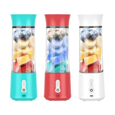 China Car High Capacity 500ml Mini Juicer Fruit Juice Cup Portable USB Rechargeable Blender for sale