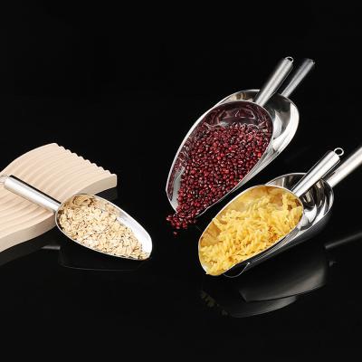 China Multifunctional Shovel Stored Candy Scoop Coffee Bean Flour Stainless Steel Ice for sale