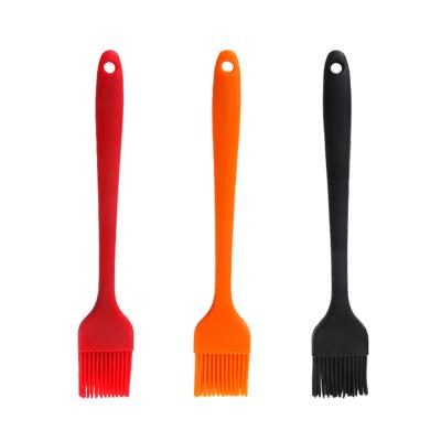 China Kitchen Tools Metal Integrated Durable Large Size Easily Cleaned Silicone Cooking Oil Brush for sale