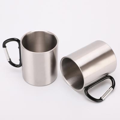 China Stocked For Mountaineering 220ml Capacity Coffee Stainless Steel Mug for sale