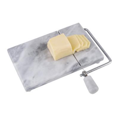 China Stocked 100% Natural Marble Material Hard Cheese Cutter Board 1.3cm Thickness for sale