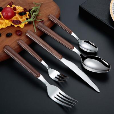 China Stocked 2021 New Arrival Stainless Steel Material High Quality Portable Flatware Set New for sale