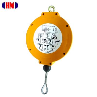 China Impact Resistant Plastic Steel Hook 10m Swivel Self Retractable Lifeline for sale