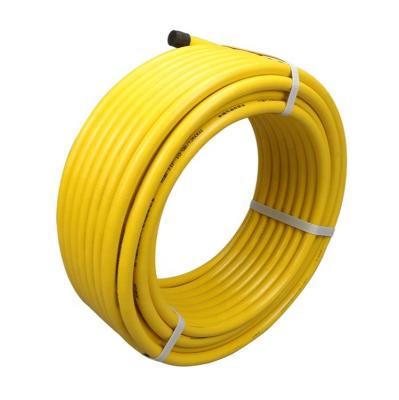 China Gas Hose PVC Coated Stainless Steel Flexible Yellow Gas Hose For Natural Gas for sale