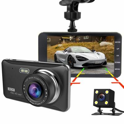 China 4 Inch Dual Lens NIGHT VISION Dvr Dash 170 Degree Camera Car HD Vehicle VCR Night Vision Car Black Box for sale