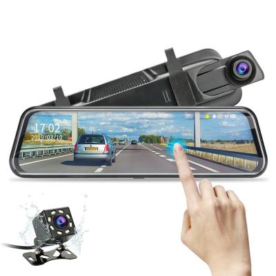 China NIGHT VISION Car Black Box Rearview Mirror Car Camera Espejo Retrovisor Camara HD 2560*1440P Car DVR Camera Parking Monitor for sale