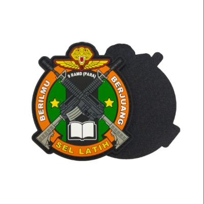 China Factory Directly Sale Viable Customized Soft Silicone 3D T-shirts PVC Patches Rubber Patches For Clothing for sale