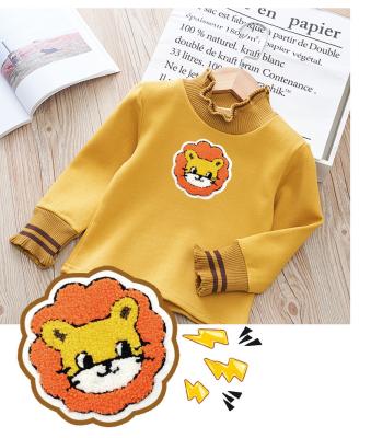 China Viable Factory Made Chenille Patches Multicolor Custom Lathe Patch Chenille Patch For Apparel for sale