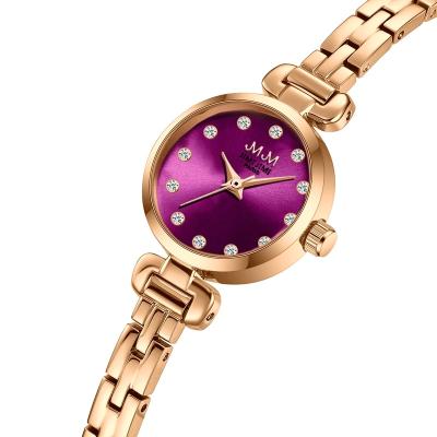 China Water Resistant 2021 Bestselling Ladies Wrist Watch Ladies Wrist Watch Luxury Copper Band Purple Quartz Jewelry Watches For Women for sale