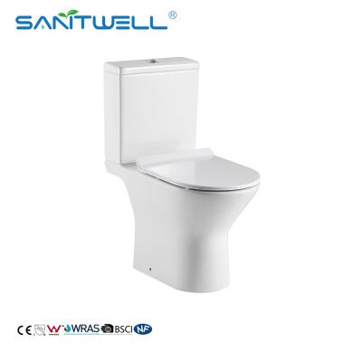 China Concealed Tank Ware Sanitary Wc Toilet Bowl With UF Soft Closing Seat Cover From Two Piece Toilet Manufacturer for sale