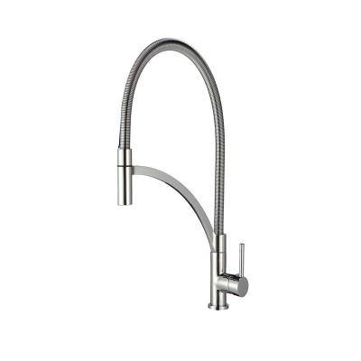 China Pull Out Spray 360 Degree Rotation Spring Hot Cold Kitchen Mixer Tap Pull Out Sprayer Sink Kitchen Faucets for sale