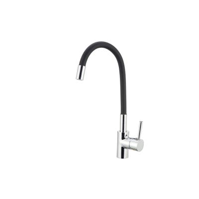 China Metered Faucets Deck Mounted Flexible Black Rubber Bathroom Water Purifier Faucet Black Kitchen Faucet for sale