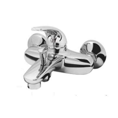 China Without Slide Bar Wholesale Wall Mounted Bathroom Faucet Set Bathtub Mixer Tap Shower Faucets for sale