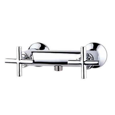 China Without Rainshower Hot Water Tap Double Slide Bar Cold Water Handle Bathtub Faucets Mixer Taps Taps for sale