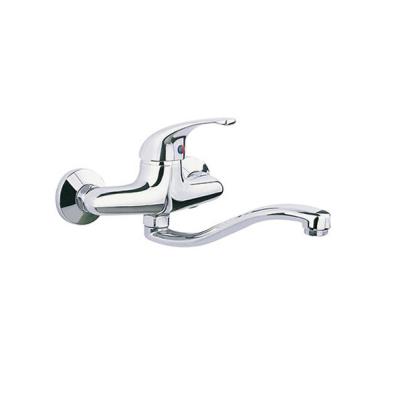 China Without Brass Wall Mounted Kitchen Faucets Factory Chrome Slide Bar Hot Cold Bath Shower Mixer for sale