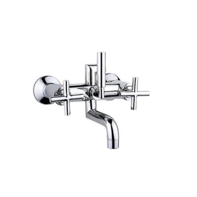 China Without Slide Bar Zinc Handle Copper Bathroom Mixer Tap Dual Waterfall Taps Taps Shower Tub Faucets for sale