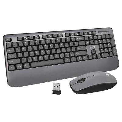 China Anti-drop UHURU Wireless Mouse and Keyboard with Palm Rest 3 Level DPI Adjustable Mouse 2.4GHz USB Keyboard and Wireless Mouse Combo for sale