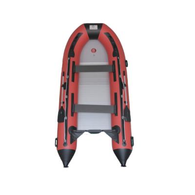 China Enjoy Portable Folding Raft PVC Hard Bottom Fishing Rowing Boat A Wonderful Outdoor Boat Inflatable Dinghy Boat Experience for sale