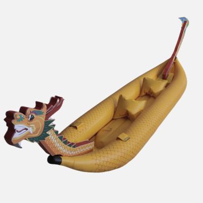 China Enjoy Wonderful Outdoor Chinese Cute Dragon Boat 2-3 Person Customization Experience Water Game Sports Inflatable Dragon Boat for sale