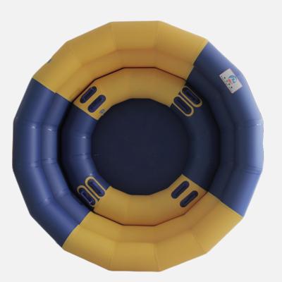 China Enjoy Factory Wonderful Outdoor Customization Experience OEM PVC Material Blue Boat FOR SUP Inflatable Boat Drift Rowing Boat for sale